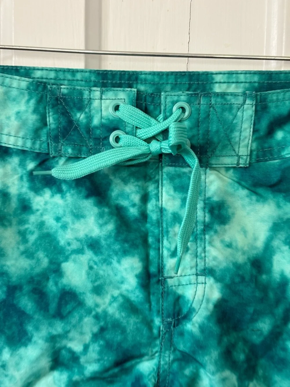 Kanu Surf Teal Green Tie-Dye Boardshorts